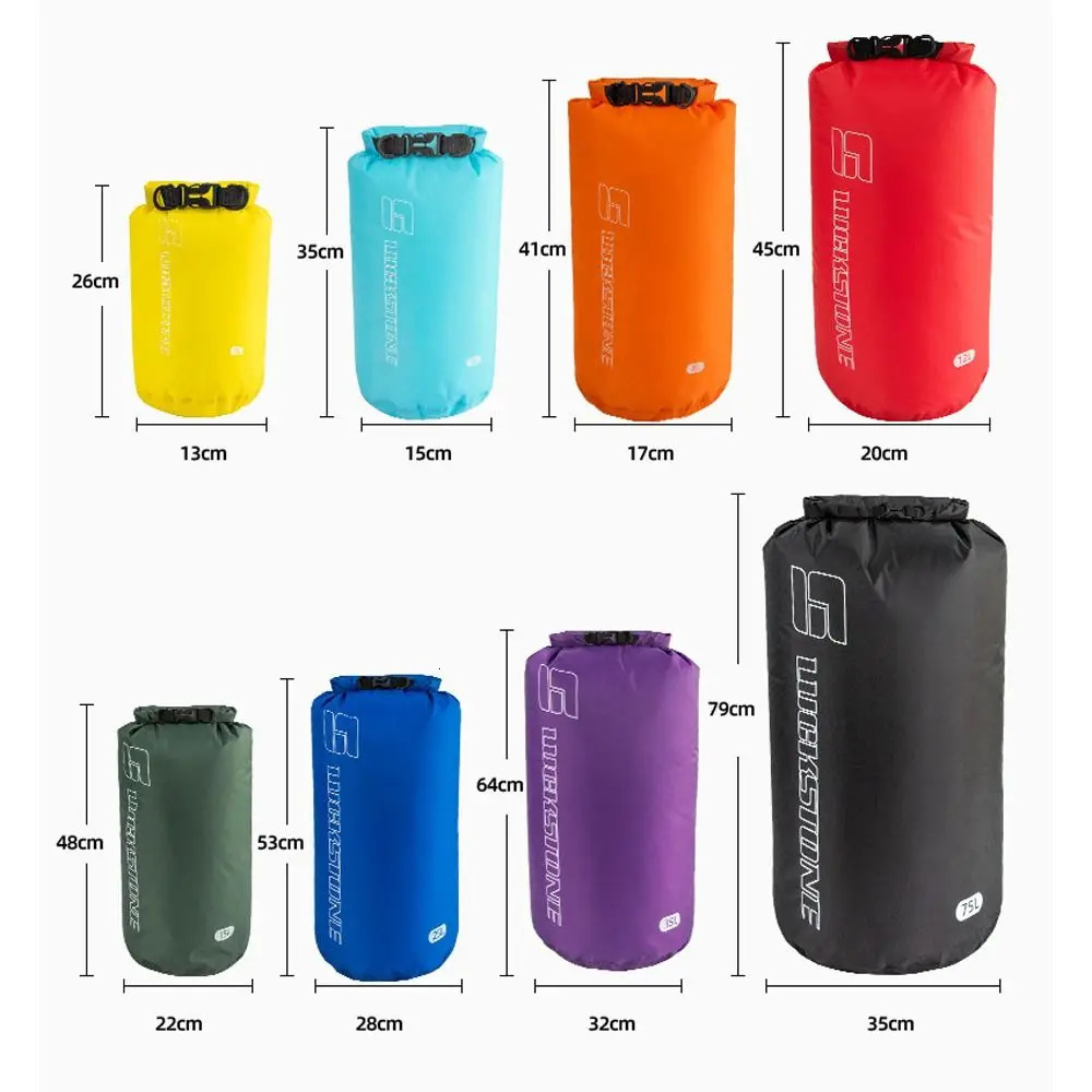 3581215253575L Water Separation Dry Bag Lightweight Waterproof Gear Storage Sack Portable Wear Resistant Swimming 250121