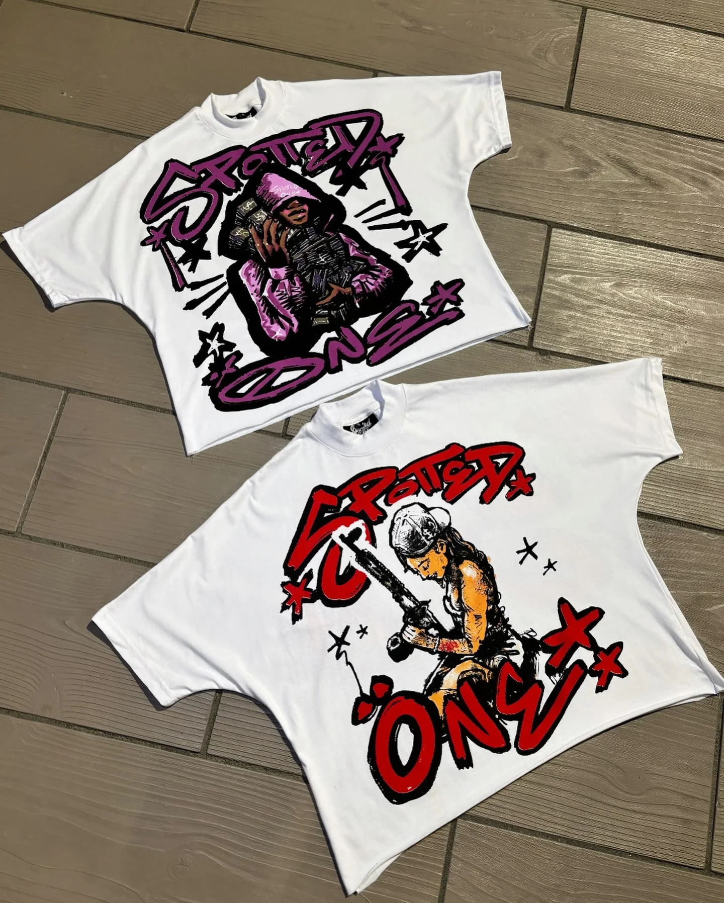 retro pattern printed pure cotton womens Tshirt Y2K Harajuku Gothic casual mens and oversized graphic 250122