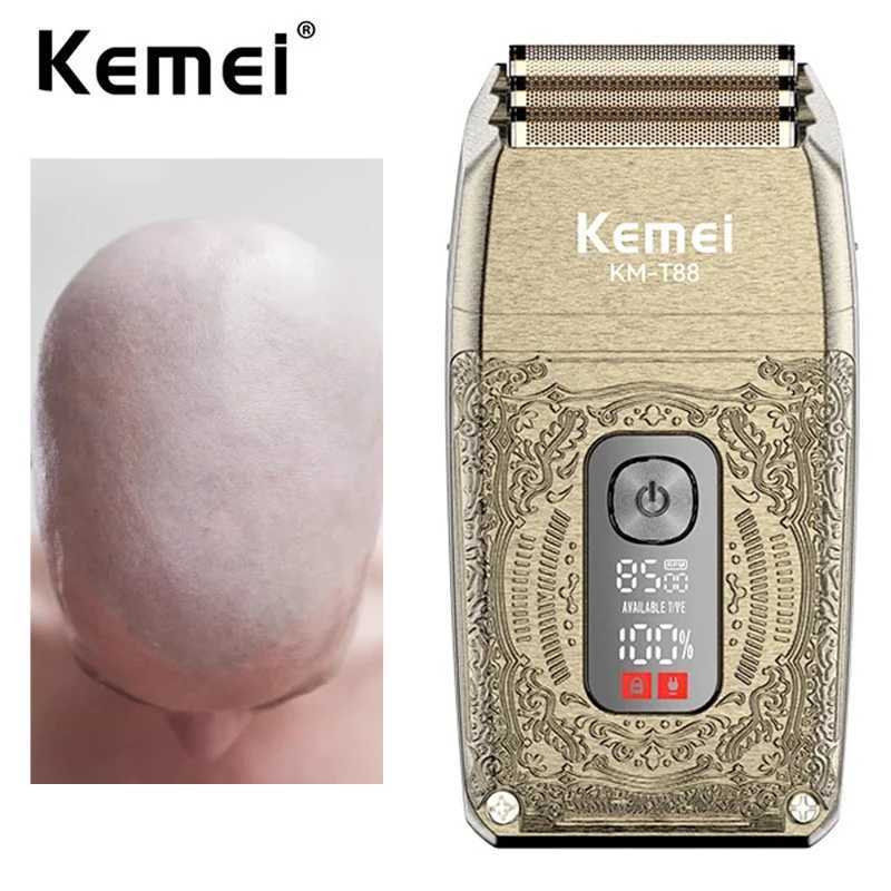 Kemei Electric Triples shaver rechargeable hair cutting foil shaver professional cordless bald shaver for men 8500RPMW250117