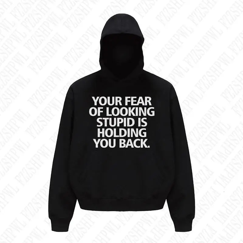 Hip Hop Y2K Hooded sweatshirt Harajuku Letter Print Punk Streetwear Hoodie Vintage Grunge Goth Oversized Pullover EMO 250109