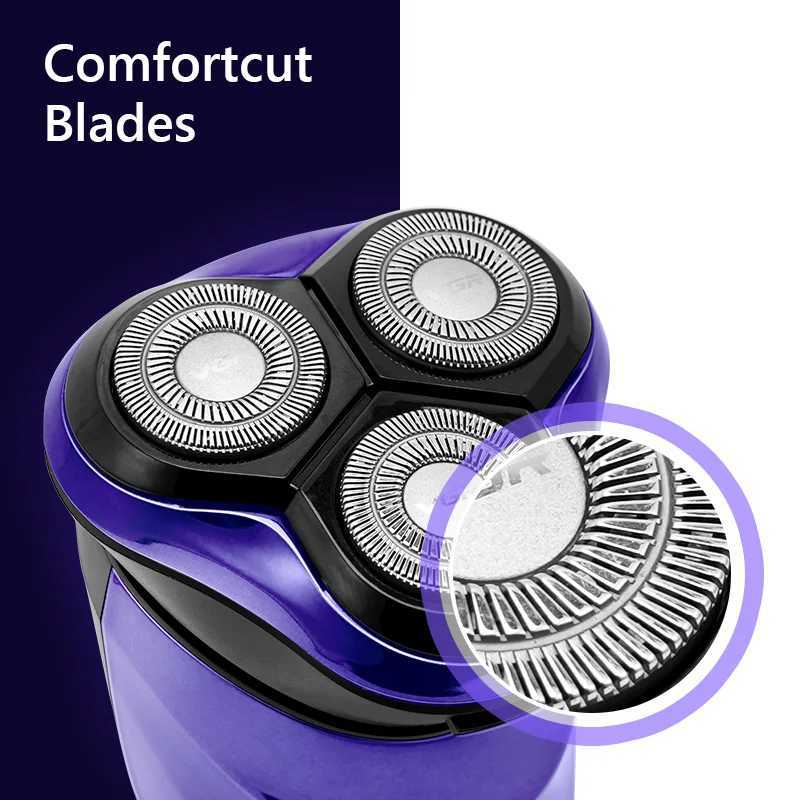 Mens Electric Shaver For Men Razor Smart Beard Shaving Beard Timmer Ipx7 Waterproof Shaving Mane LCD Display Electric RazorW250117
