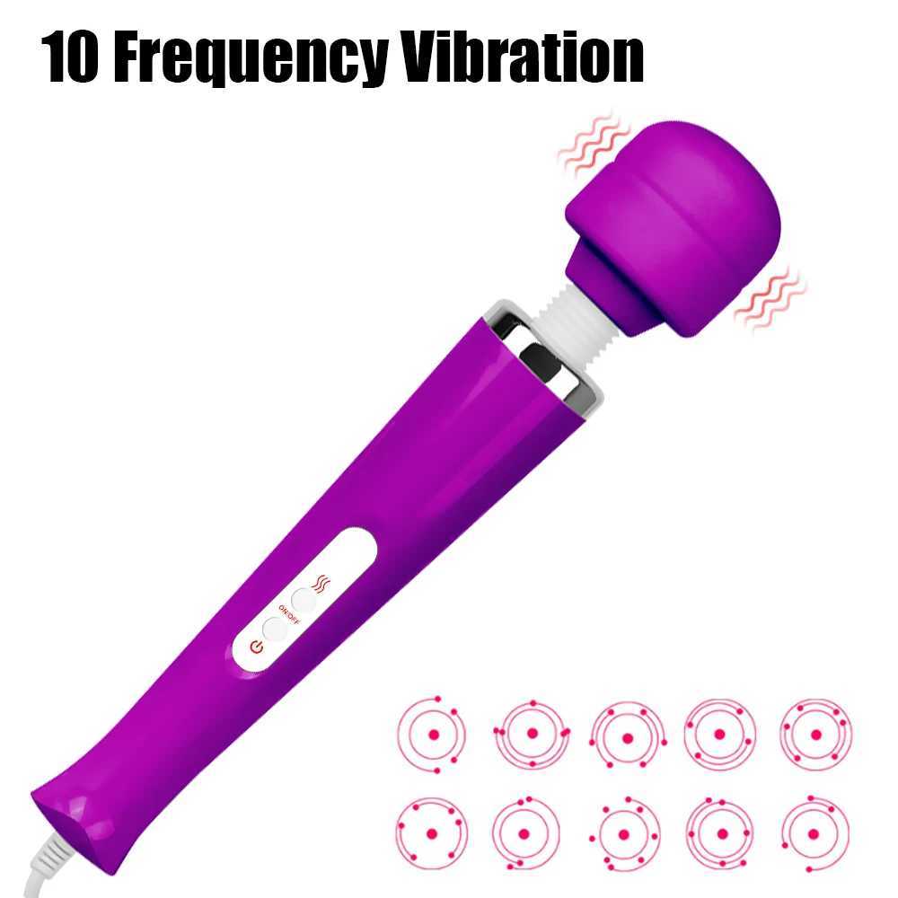 IKOKY Big Size G Spot Massage Clitoris Stimulator Sex Toys for Women AV Rod Stick Sex Products Magic Wand Massager Vibrator W250117