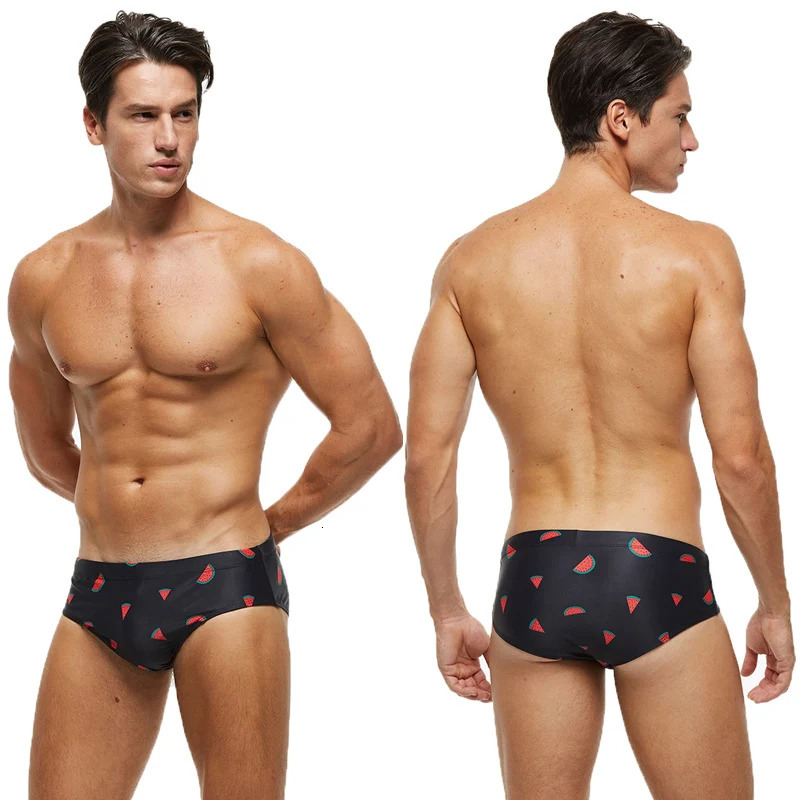 2025 Datifer Mens Swim Briefs Sexy Short Homme Push Breathable Pad Mens Swimsuit Shorts Underpants Puls Size Swimsuir 250121