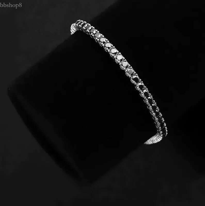 Hiphop Jewelry Necklace Sier Black Vvs Moissanite Pass Dia Tester Tennis Chain
