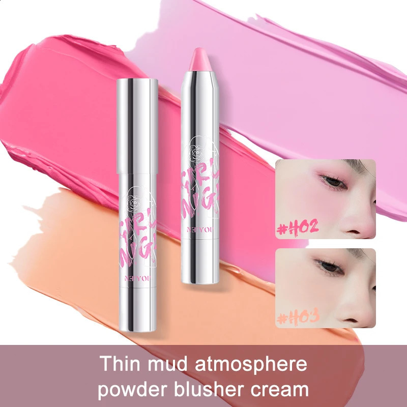 Blush 3 In 1 Matte Lipstick Crayon Eyeshadow Expanding Lip Velvet Sexy Multicolour Lipstick Pen Non-stick Cup Lasting Makeup 250121