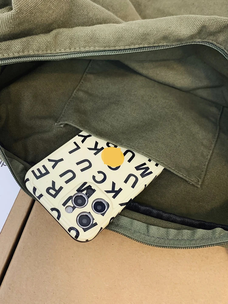 Large Capacity Canvas Simple Messenger Bag For Women and Men Trendy Student Flap Shoulder Bag for High School or University 250120