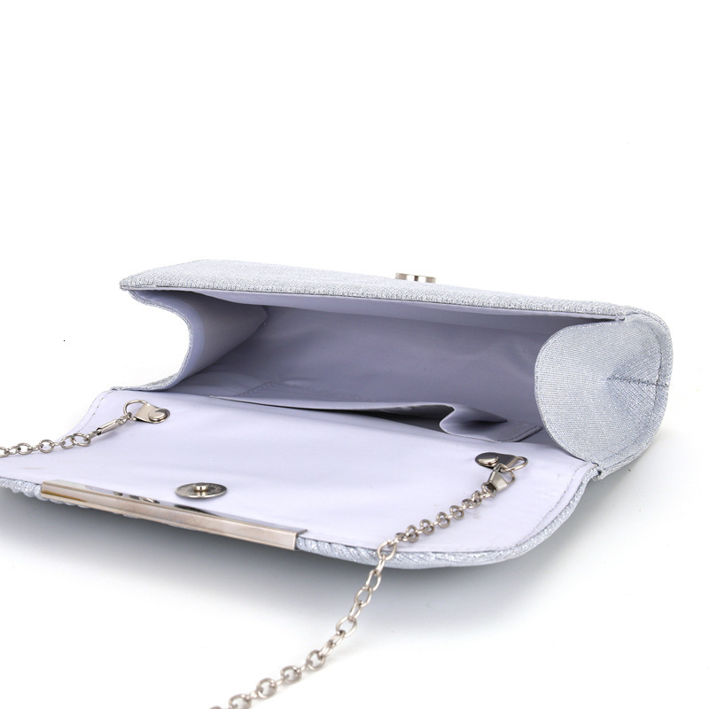Cross Shoulder Dinner Women's Clutch Bag, Pleated High Stitching Round Bottom, Hand-Held Evening Bag