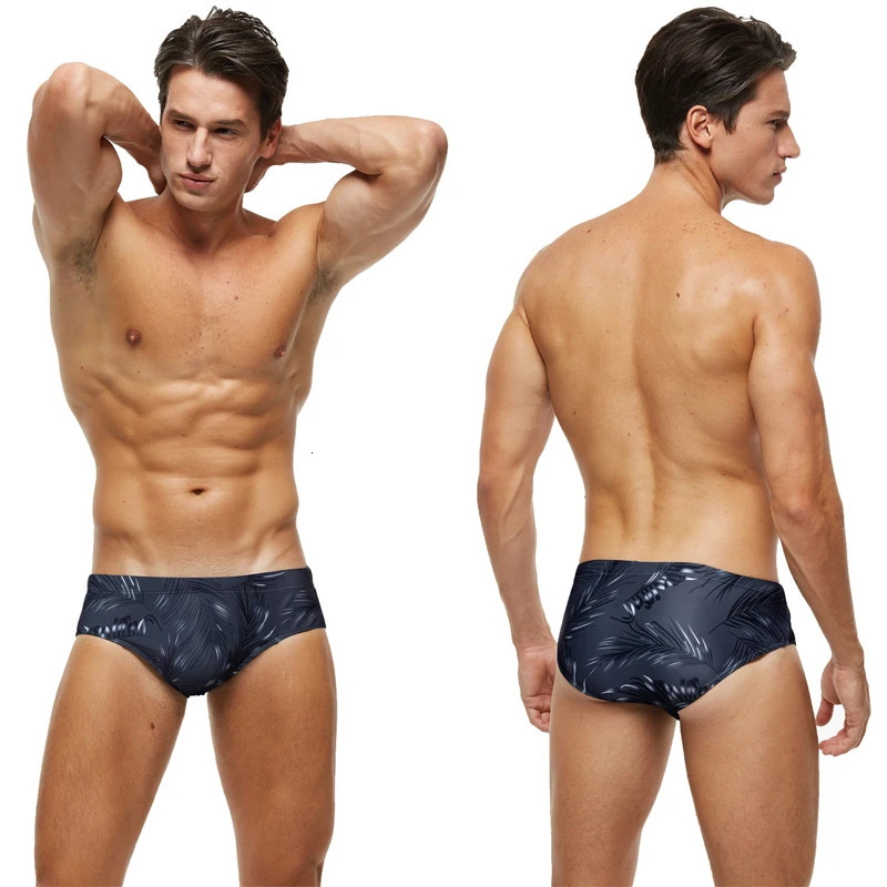 Escatch Mens Swimming Beach Trunks Sexy Low Waist Removable Pad Male Briefs Sport Beachwear Swimsuit Surfing Multicolor 250121