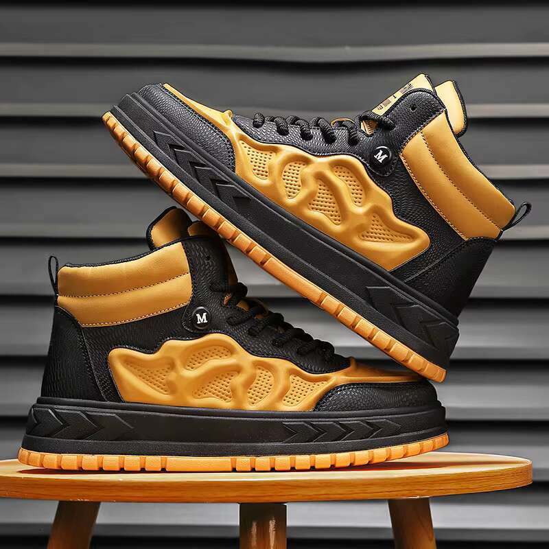High Top Streetwear Skateboard Sneakers Men New Original Man Hip Hop Shoes Casual Platform Men Trend Sneaker atillas hombre free shipping shoes
