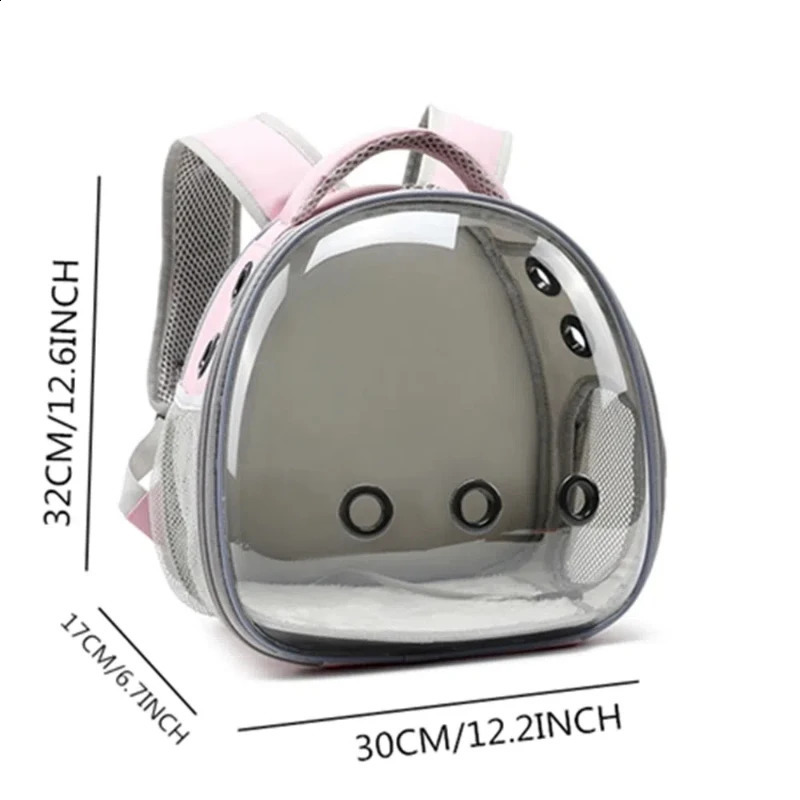 Portable Bird Travel Backpack with Rope Perch for Parrot Birds Cage Transparent Double Shoulder Gruinea Pig Backpack 250121