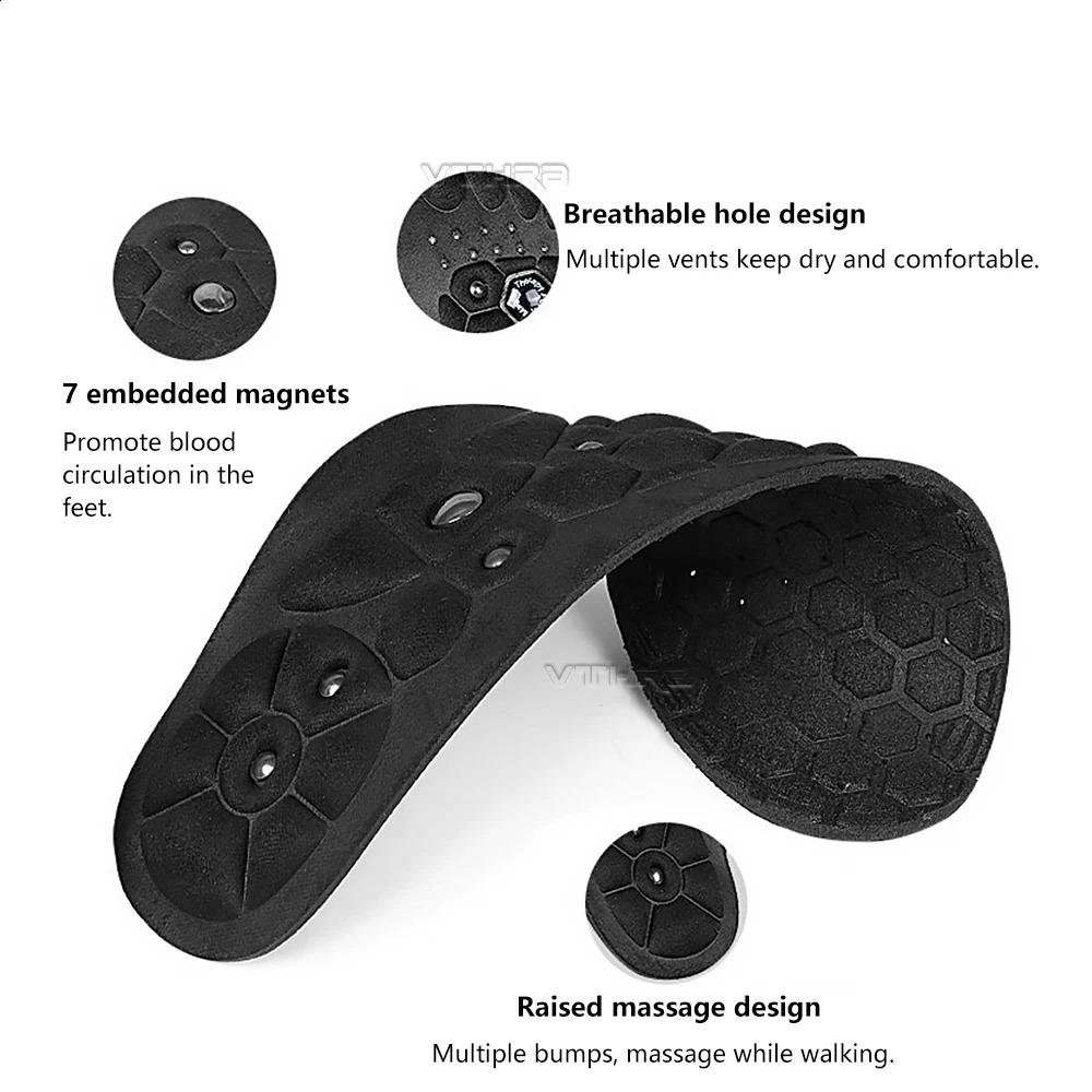 Premium Orthopedic Magnetic Therapy Insoles Arch Support Shoes Pads Magnet Soft Rubber Health Therapy Acupuncture Insoles Unisex 250120
