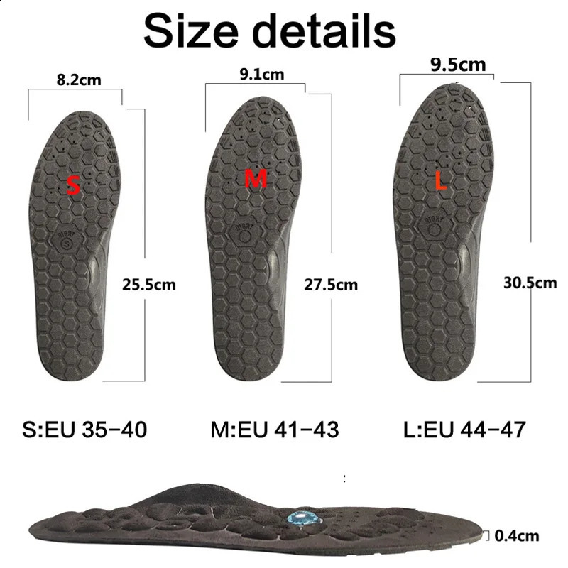 Magnetic Massage Insoles For Foot Acupressure Therapy Reflexology Pain Relief Health Massager Arch Support Shoes Soles Inserts 250120