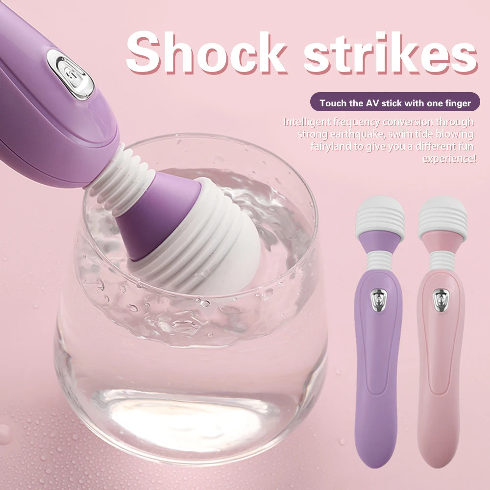Vibrator AV Magic Wand Vibrators Powerful Clitoris Vaginal Stimulator Dildo Sex Toys For Woman Masturbator Adult Supplies 250108