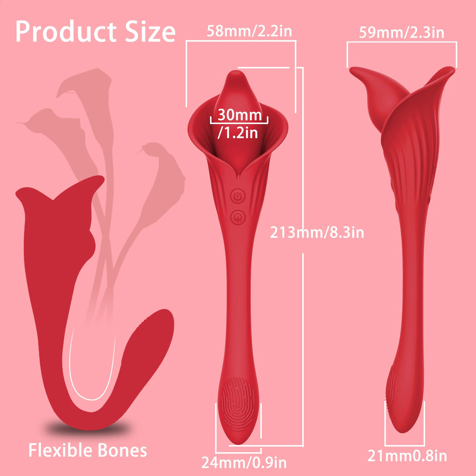 G-spot Clitoral Vibrator Sex Toy - 2 in 1 Powerful Nipple Clitoral Massager Adult Toy Dildo with 10 Vibration Modes Waterproof 250114