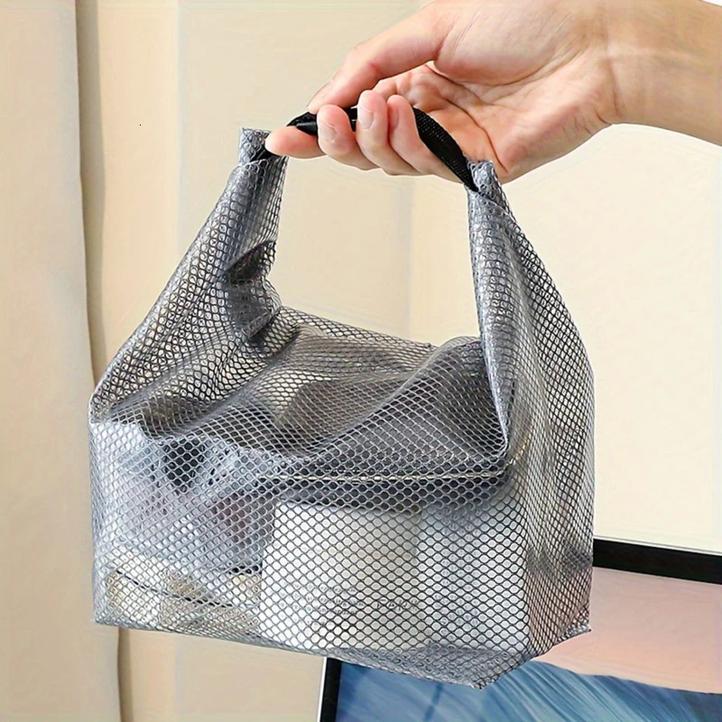 Portable Travel Cosmetic Case EVA Transparent Waterproof Swimming Wash Bag Foldable Toiletry Makeup Bags Handbag Storage 250121