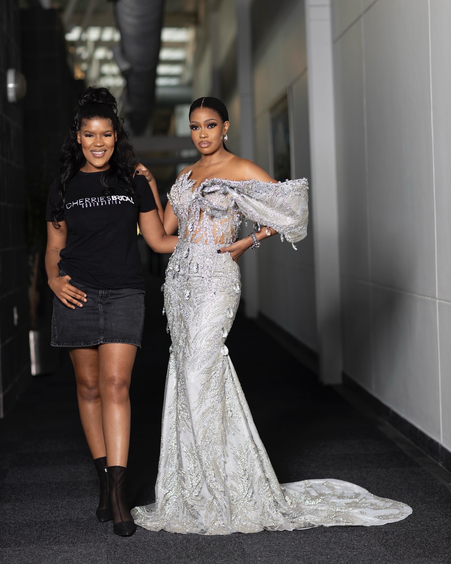 Aso Ebi Silver Mermaid Prom Dresses 2025 Crystals Beaded Floral Lace Evening Formal Party Second Birthday Engagement Gowns Plus Size Dress For Special