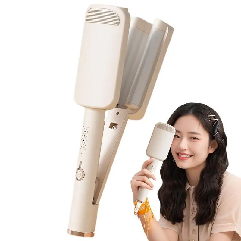 Curling Iron Hair Crimper 4 Modes Adjustable Waver Hair Tool 32mm Ionic Curling Iron Wand Scald Deep Waver Hair Curler 250121