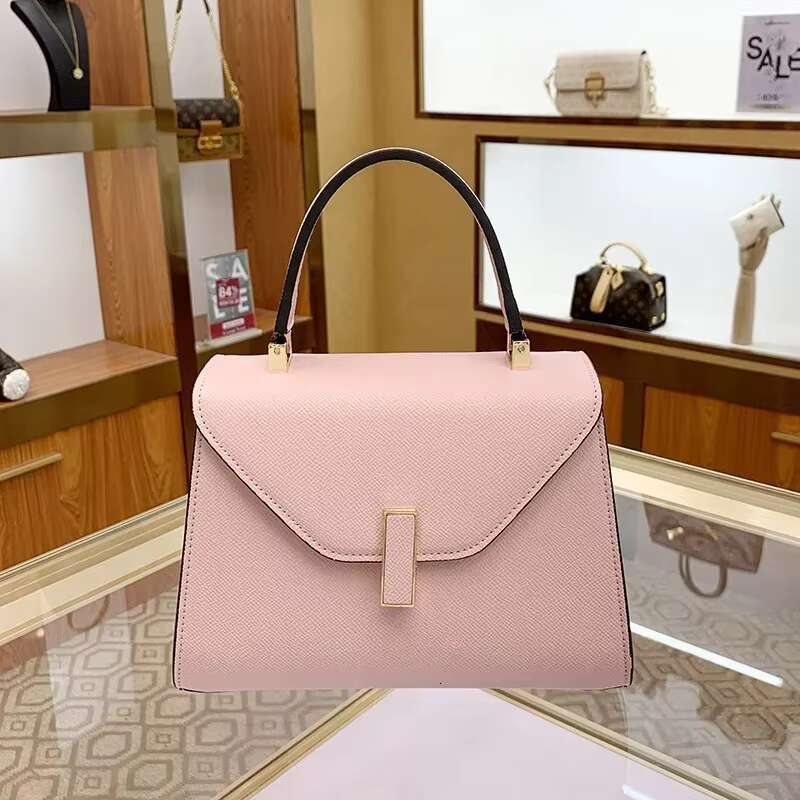 New Women's Bags Atmospheric Solid Colour Handbags Versatile Ladies Commuting Single Shoulder Crossbody Bag