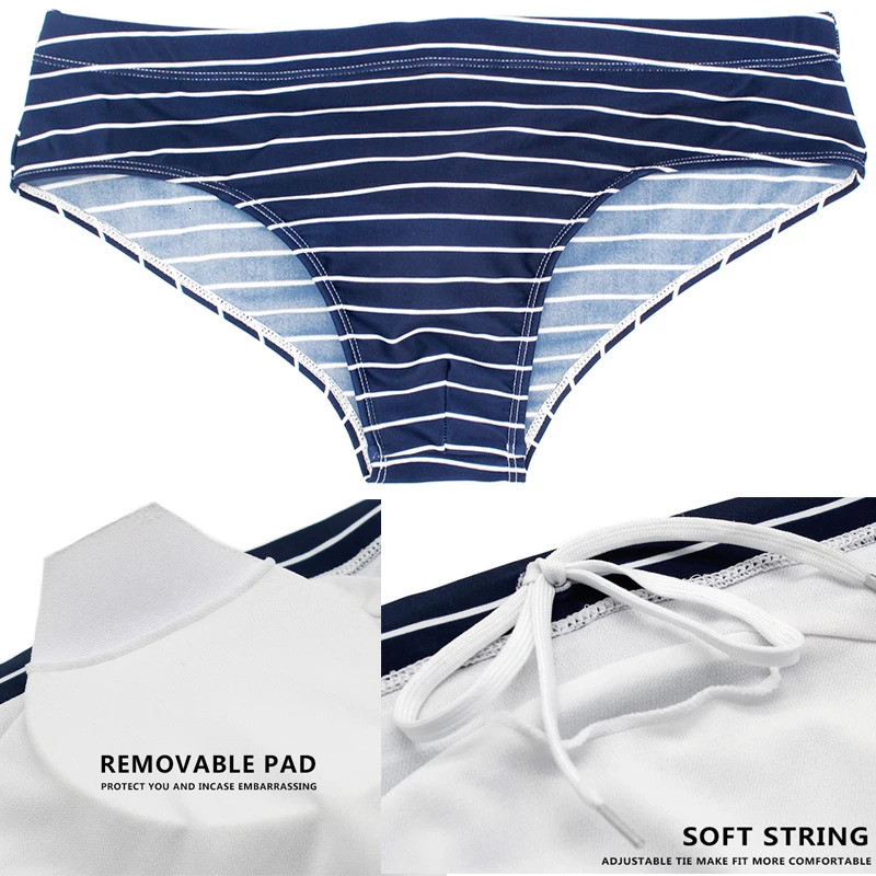 2025 Datifer Mens Swim Briefs Sexy Short Homme Push Breathable Pad Mens Swimsuit Shorts Underpants Puls Size Swimsuir 250121