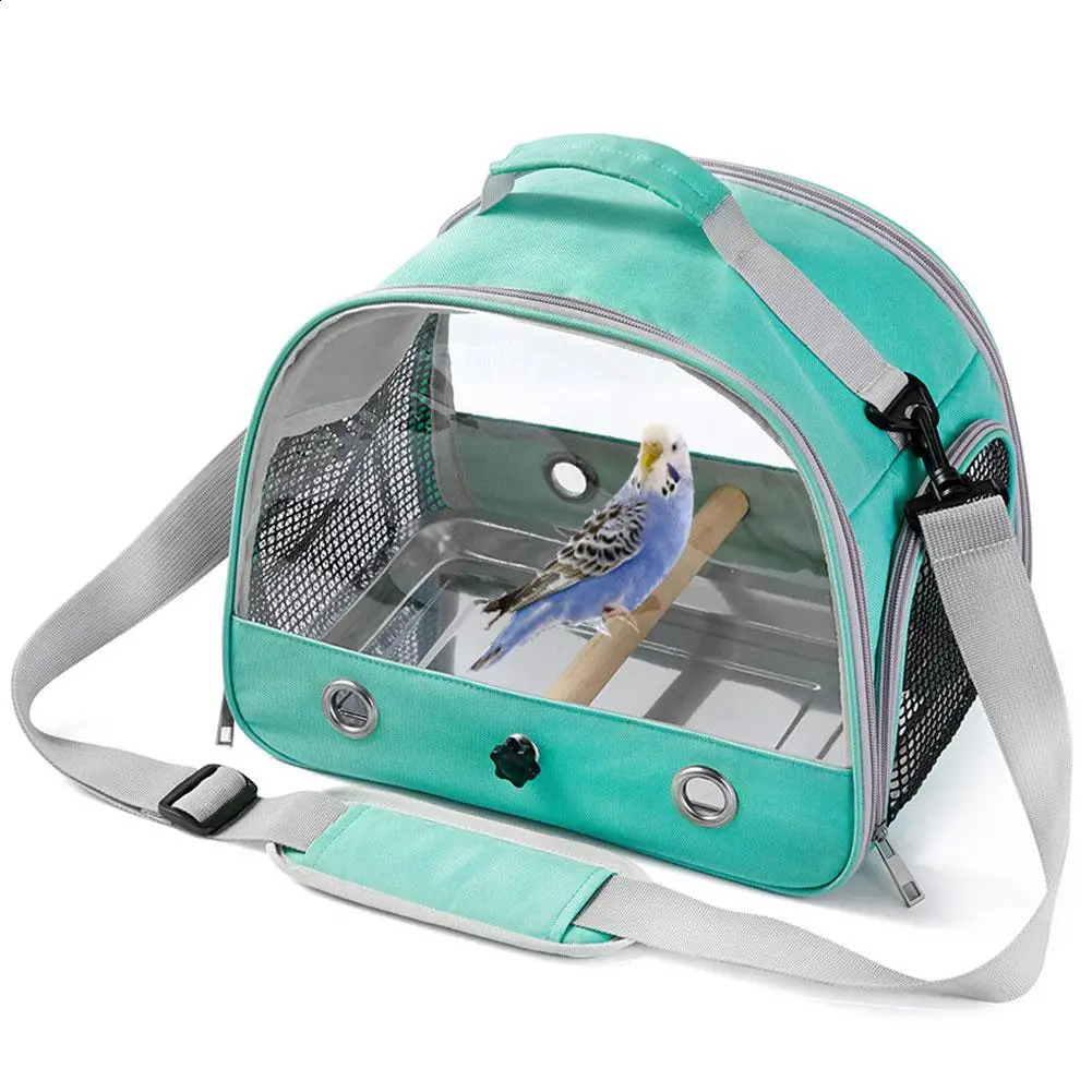 Portable Parrot Bag Bird Backpack with Perch for Birds Cage Side Window Foldable Samll Pet Travel Cage Bird Supplie Y9D5 250121