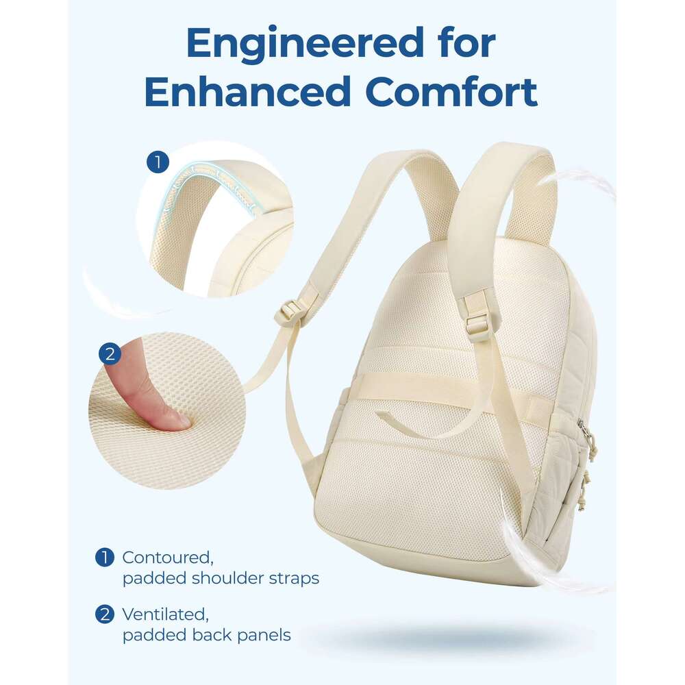 BAGSMART 15.6 Inch Laptop Waterproof Backpack Women Fashion Bags For Teenage Girls Cute School Large Female Bag