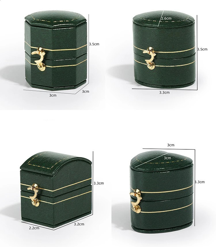 Delicate Mini Retro Jewelry Ring Box Vintage Antique European Small Jewellery Gift Packaging Casket 250117
