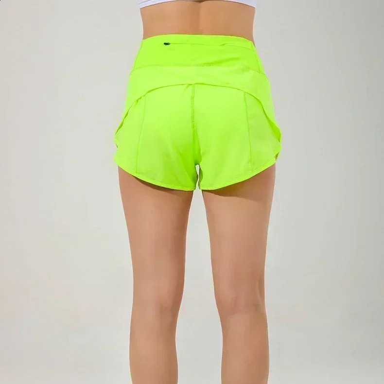 Speed Up Women Shorts Back Zipper Pockeks Sports Shorts With Liner Exercise Gym Shorts Sportswear 250118