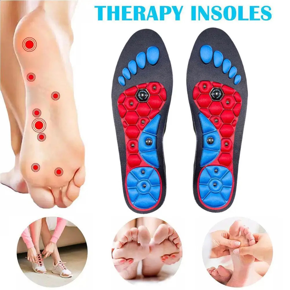 Acupressure Foot Insoles Magnetic Massage Foot Therapy Reflexology Pain Relief Shoe Health Arch Support Inserts 250120