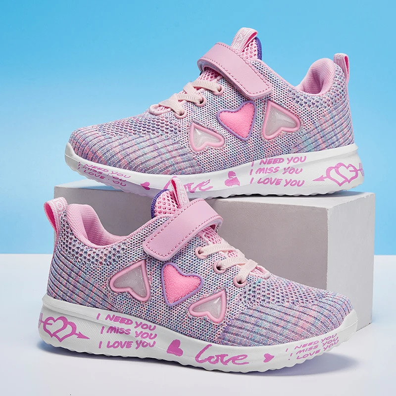Cozy Knit Shoes for Girls super breathable sneakers lightweight sneakers comfortable and casual spring and summer gift ideas 250110