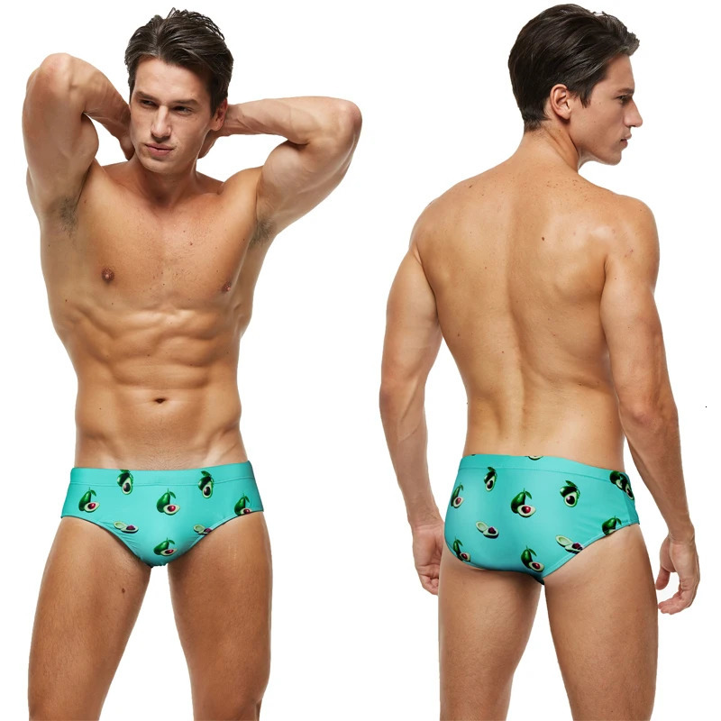 Escatch Mens Swimming Beach Trunks Sexy Low Waist Removable Pad Male Briefs Sport Beachwear Swimsuit Surfing Multicolor 250121
