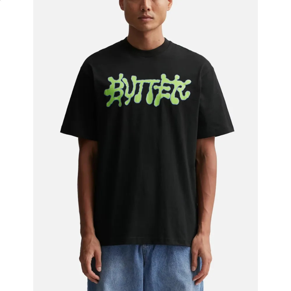 Butterfly Goods Ink Mens Fashion Tshirt Y2K Tops Harajuku Letter Printing Summer Short Sleeve Selection 250122