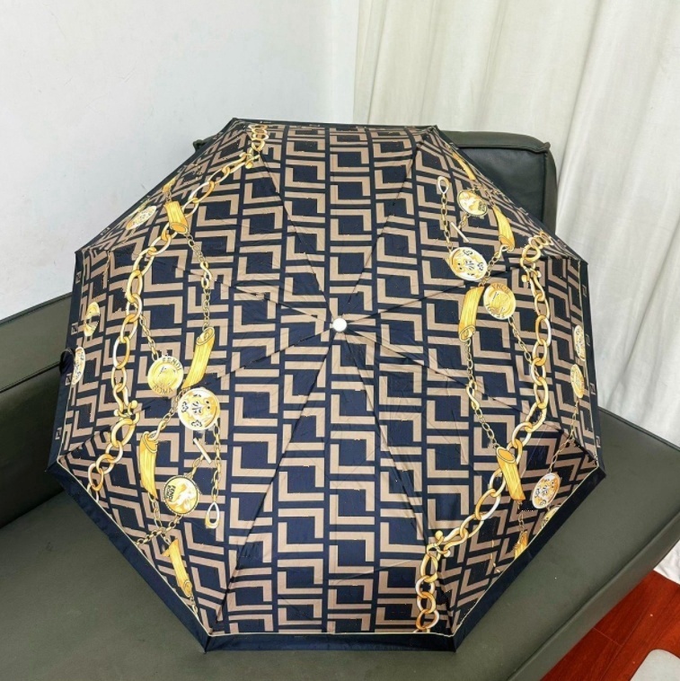 high quality designer luxury fashion Umbrellas Simple Star Hipster Automatic Folding Designer Top Quality Outdoor Travel Luxury Multifunction Sun F letter logo