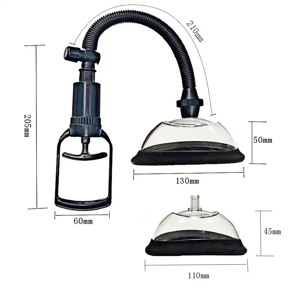 Manual Vagina Pump Female Breast Massager Pussy Sucking Vaginal Clitoral Suction Cup Women Adult Sex Toys 250121