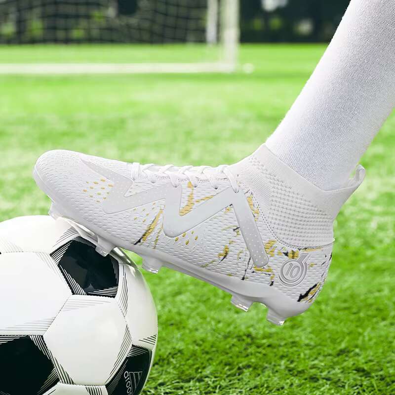 2024 Men's Shoes Large Size Ultralight Football Boys Sneakers Non-Slip AG/TF Soccer Cleats Ankle Boots Unisex
