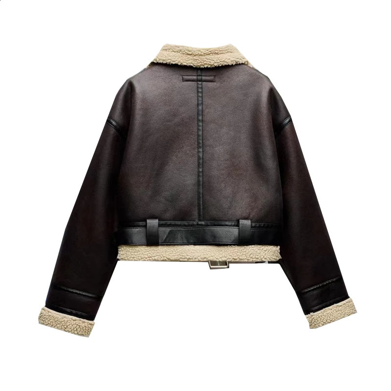 RARF Women double-sided short jacket Jacket Autumn/Winter thickened thermal jacket 250122