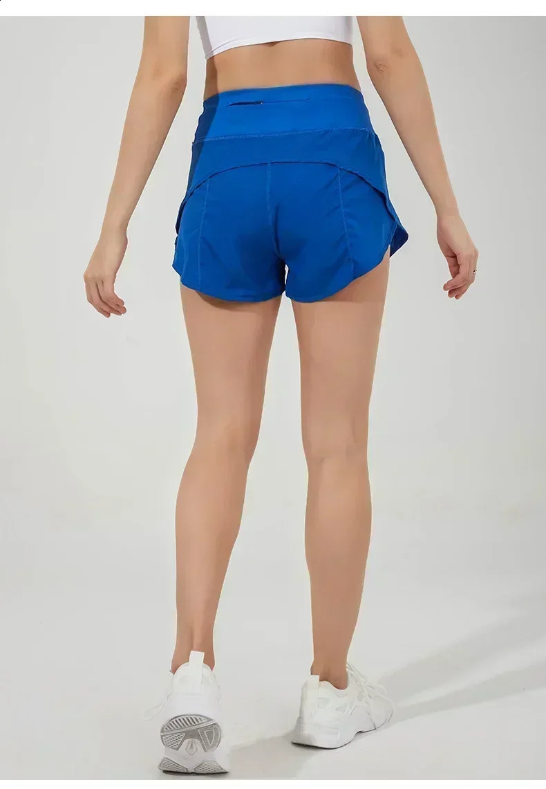 Speed Up Women Shorts Back Zipper Pockeks Sports Shorts With Liner Exercise Gym Shorts Sportswear 250118