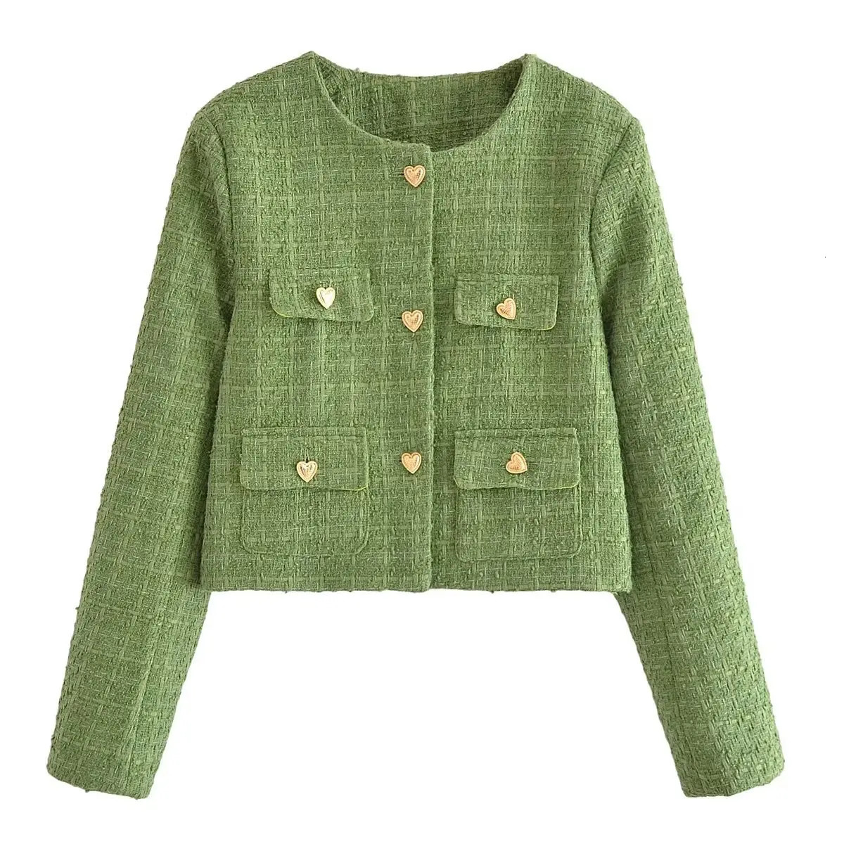 Womens coarse woolen jacket skiing suit 2024 autumn Oneck long sleeved buttoned elegant 2piece set womens mini 250122