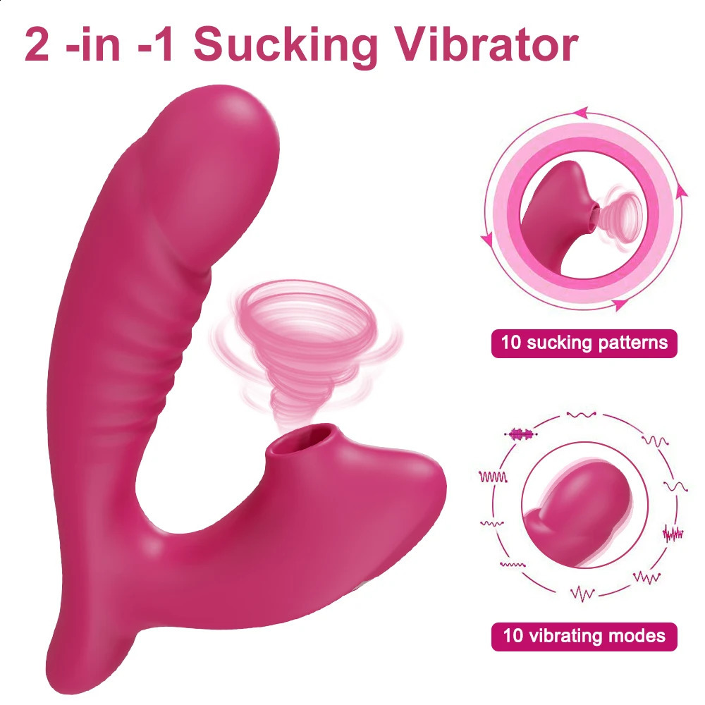 Vagina Sucking Vibrator 10 Speed Vibrating Oral Sex Suction Clitoris Stimulation Female Masturbation Erotic Sex Toys for Adult 250114