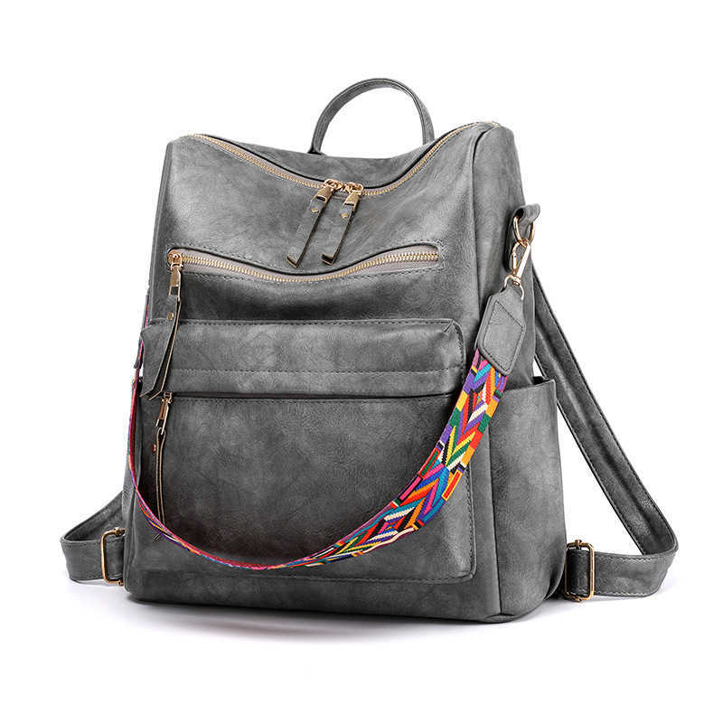 New Large Capacity Backpack Womens Backpack Leisure Travel Bag Commuter Lightweight Womens Bag