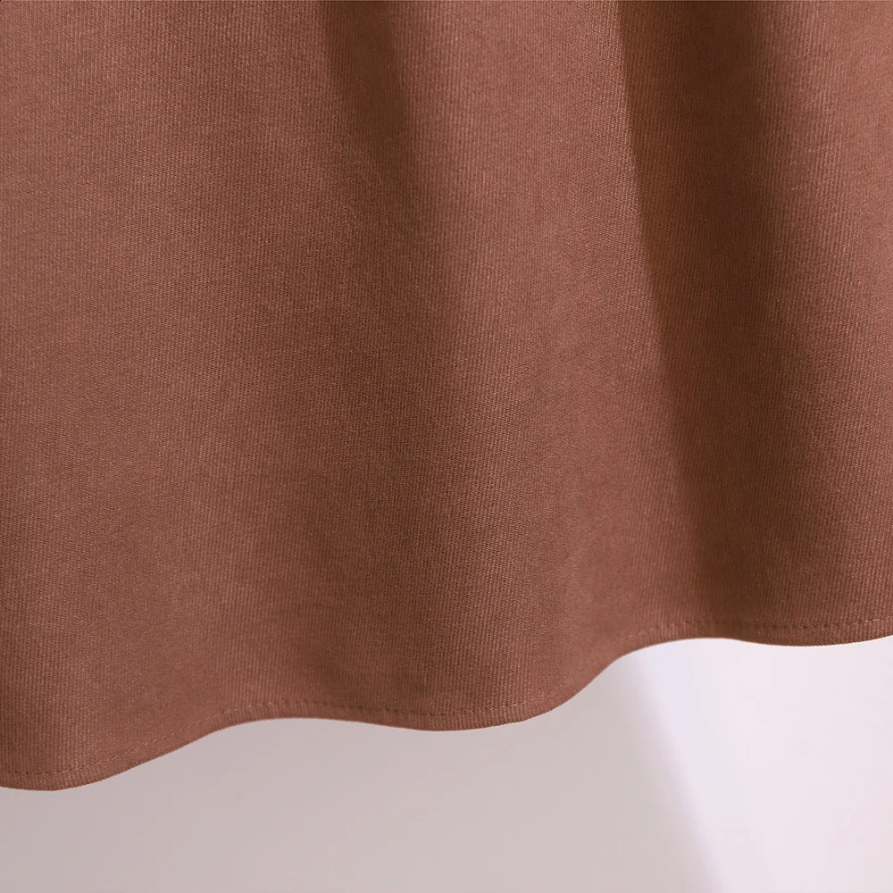 Plus size womens autumn casual skirt solid color simple matching n polyester fabric loose comfortable special clearance 250121