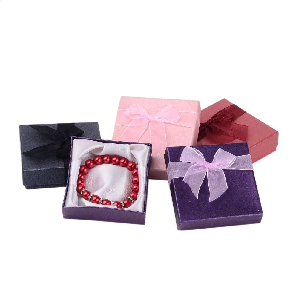 12pcs Jewelry Gift Boxes Bracelets Earring Ring Necklace Jewelry Set Box Square Round Packaging Cases Display Cardboard Mixed 250117