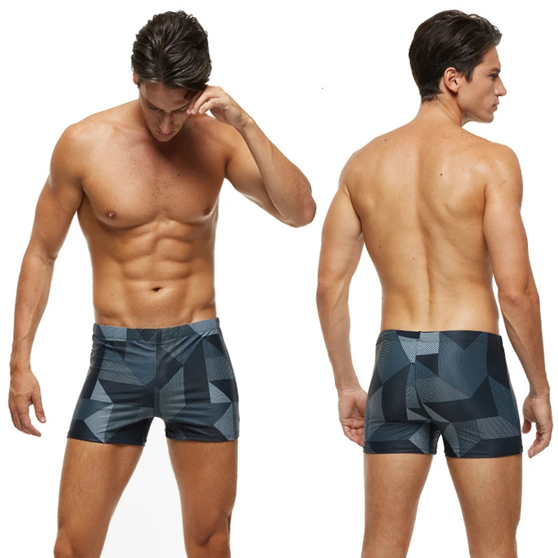 2025 Summer Datifer Man Swim Trunks Breathable Adjustable Elasti Beach Swimsuits Boxer Briefs Hombres Short 250121