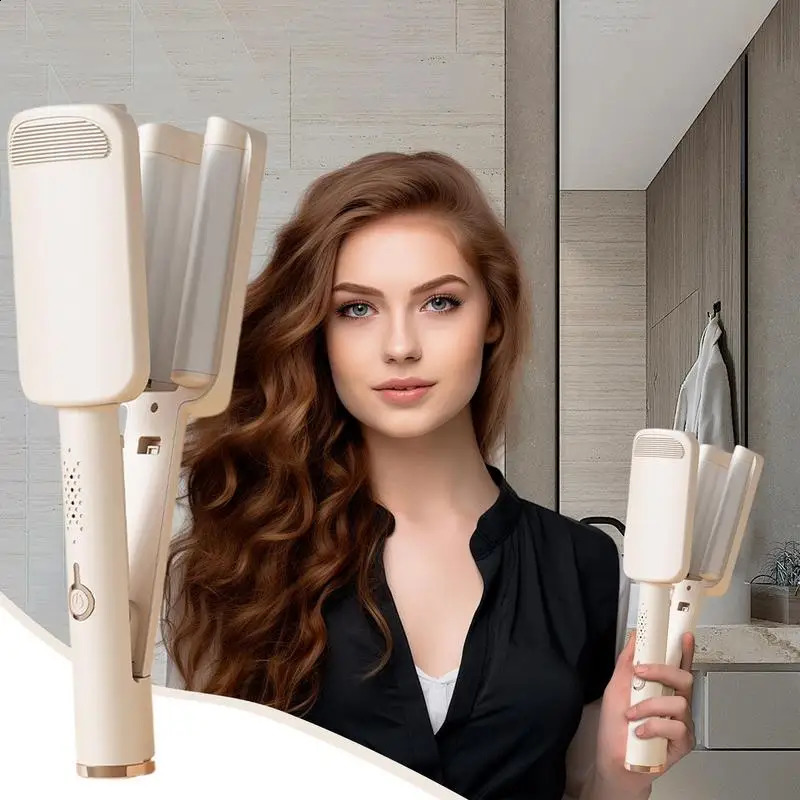 Curling Iron Hair Crimper 4 Modes Adjustable Waver Hair Tool 32mm Ionic Curling Iron Wand Scald Deep Waver Hair Curler 250121