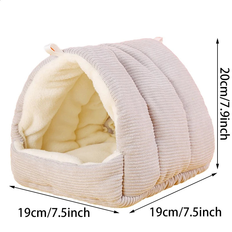 Parrot Nest Warm Bird Nest Winter House Shed Hut Hanging Hammock Cage Accessories Plush Hideaway Hamster Small Pet Parrot Nest 250214
