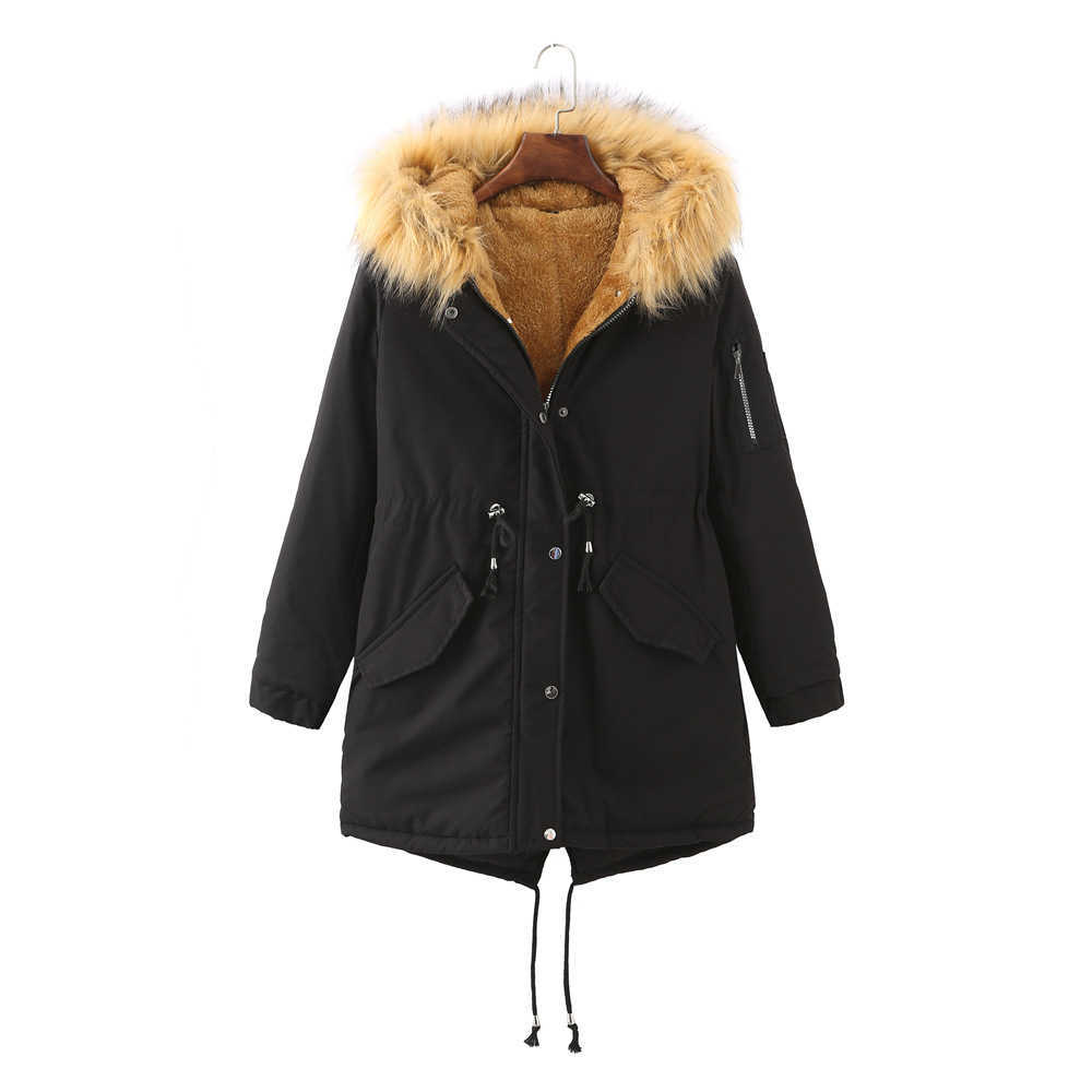 Winter Jackets For Women Plush Thickened European Cotton Clothes Womens Leather Womens Jacket 241209
