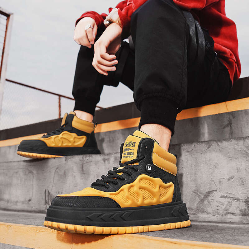 High Top Streetwear Skateboard Sneakers Men New Original Man Hip Hop Shoes Casual Platform Men Trend Sneaker atillas hombre free shipping shoes