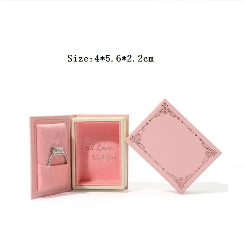 Wholesale Vintage Jewelry Book Box For Ring Pendant Earrings European Style Portable Packaging Box 250117