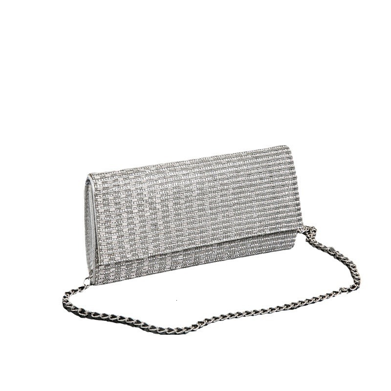 Underarm Shiny Hand-Held Portable Chain Dinner Bag, Large Capacity Diamond Inlaid Versatile