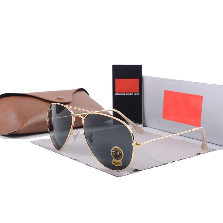 Retro Polarized Sunglasses Designer Sunglasses for Men Women Double Beam Metal Frame Sunglass Goggle Adumbral Beach Eyeglasses Mens Glasses
