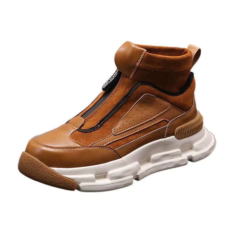 Spring Autumn New Men's Thick soled Height Increasing Casual Outdoor Comfortable Wear resistant Sports Shoes